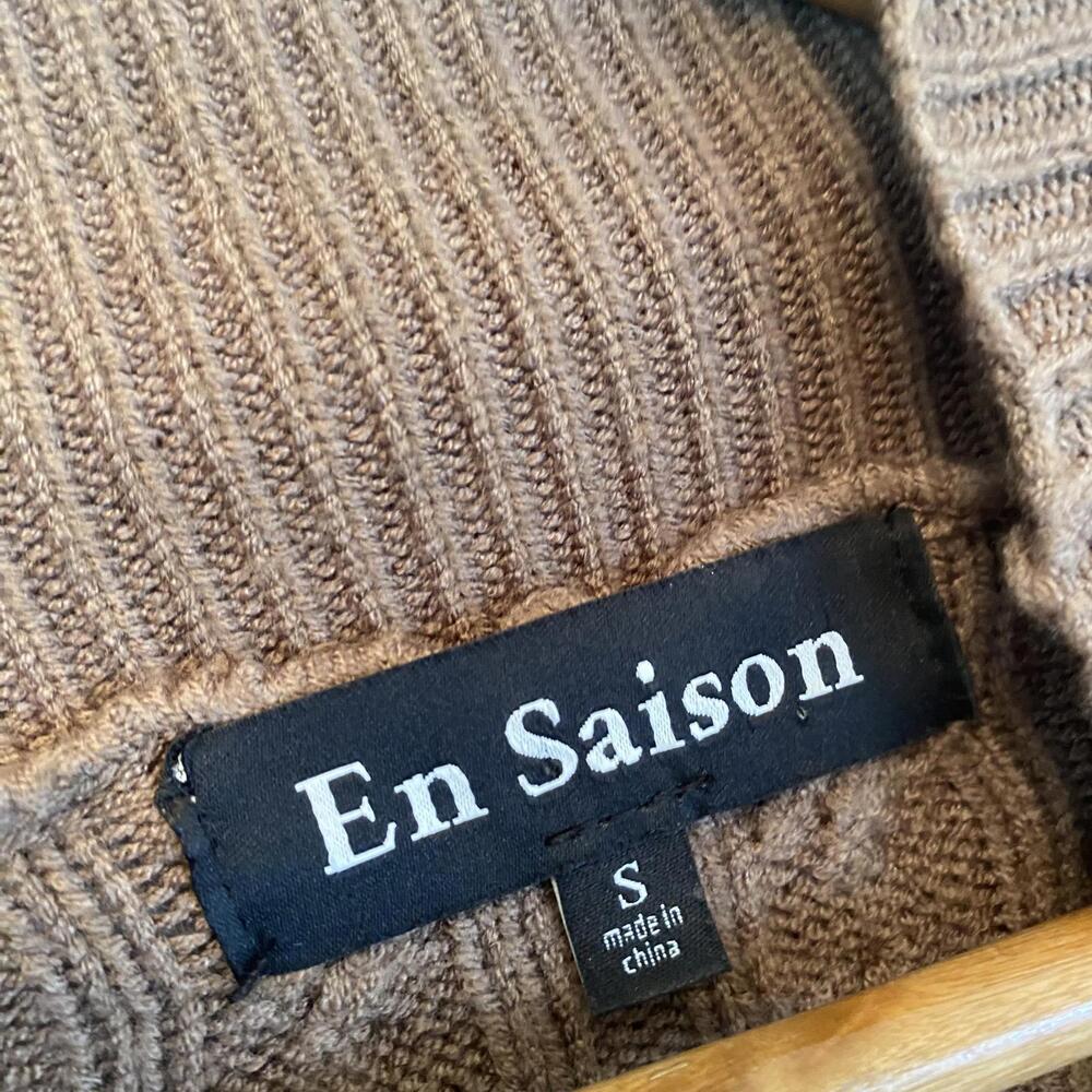 EN SAISON taupe knit Bettany dress sz S - Picture 5 of 8